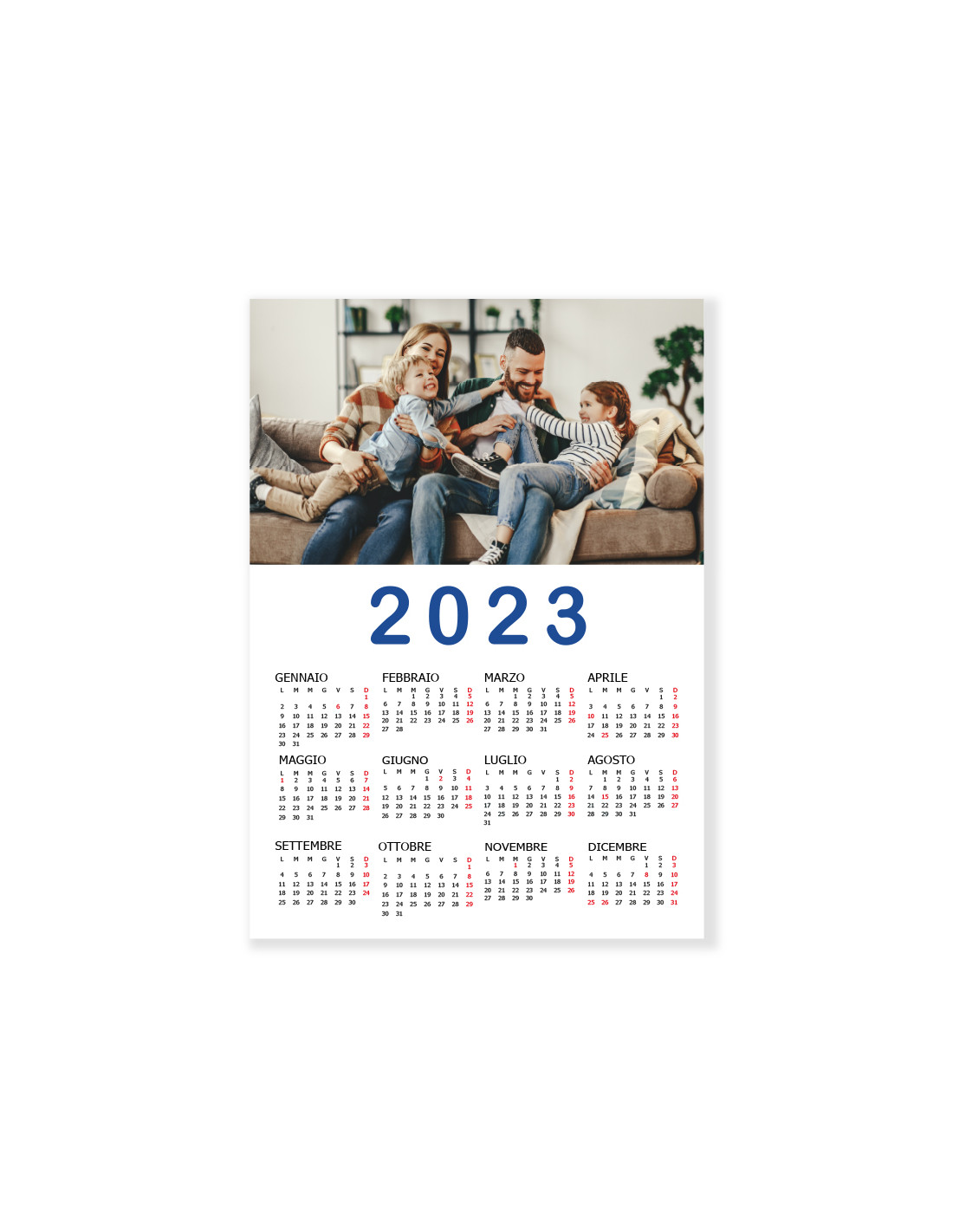 Calendario Personalizzato - Consegna a Domicilio